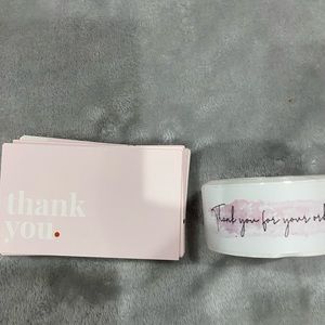 Thank You Bundle 50 Thank you Card 500 Thank you Stickers